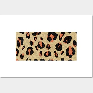 Rocky Flintstone Designer Label Timeless Leopard Print. Posters and Art